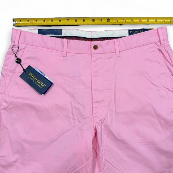 Polo Golf Ralph Lauren Men's Tailored Fit Pink Shorts Size 38 Stretch NWT - Picture 8 of 10